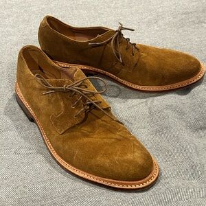 Bostonian Tan Suede Derby Shoes
